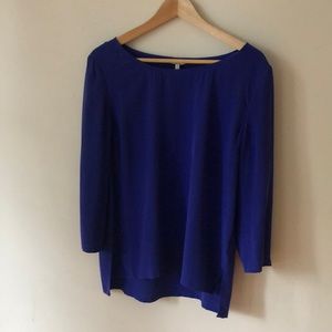 Joie Royal Blue Boatneck Blouse